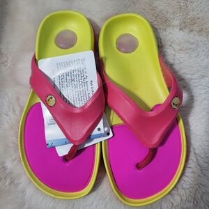 Hawaiian Jellys Slide Flip Flop Thong Flat Sandals Women's Sz 8
